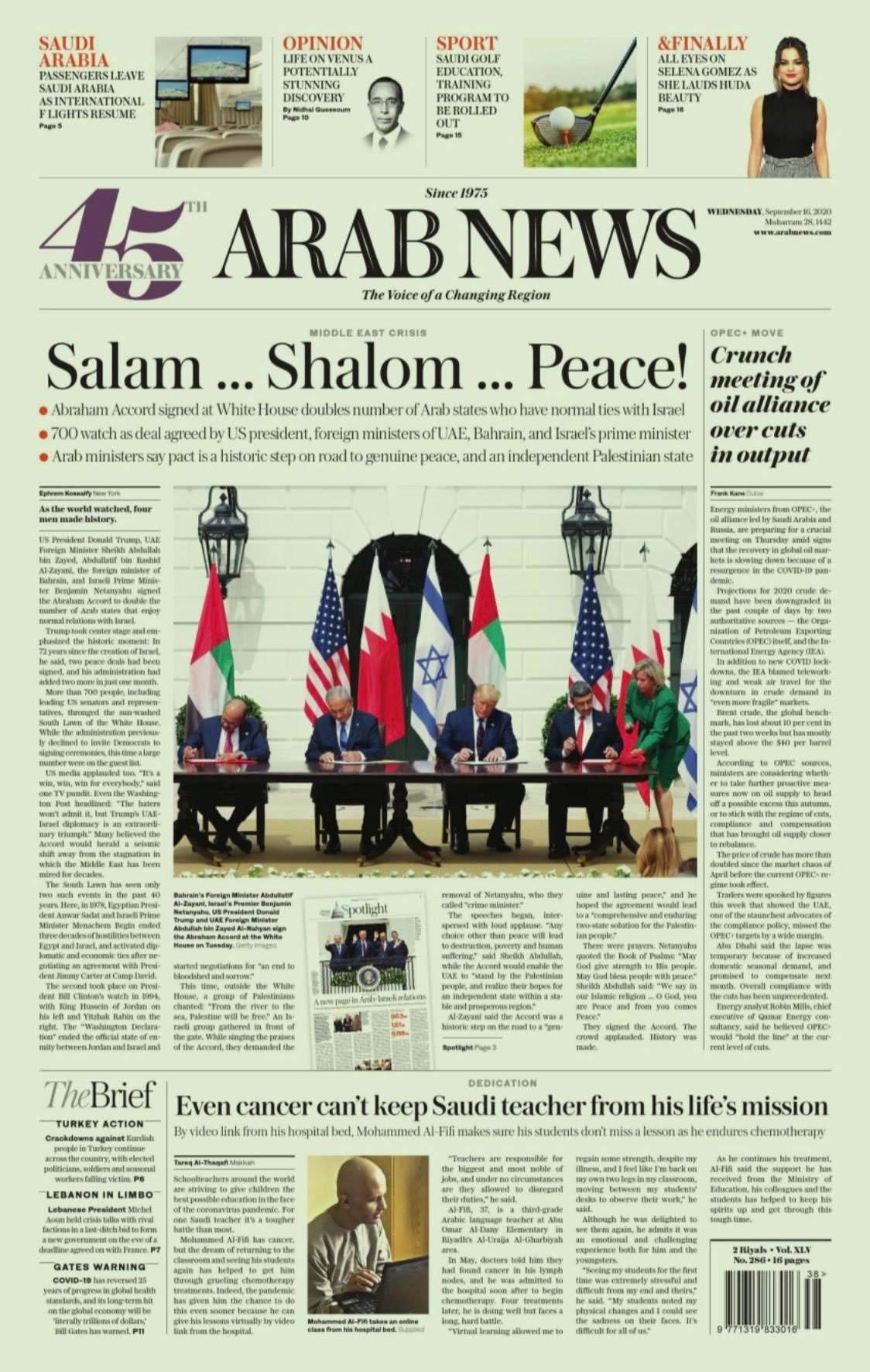 Periódico saudita Arab News