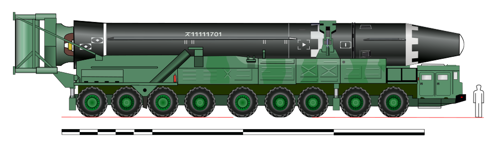 Hwasong-15 con transporte