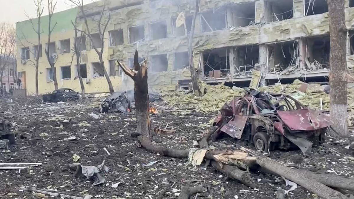 La ciudad ucraniana de Mariupol, una de las más bombardeadas