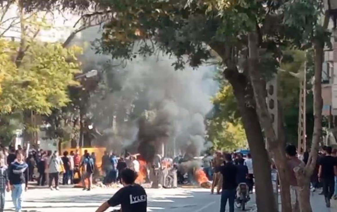 Manifestantes en Sanandaj (Fuente: HRANA)