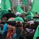 Manifestantes pro Hamas