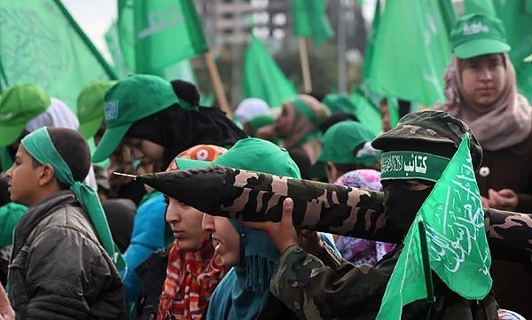 Manifestantes pro Hamas