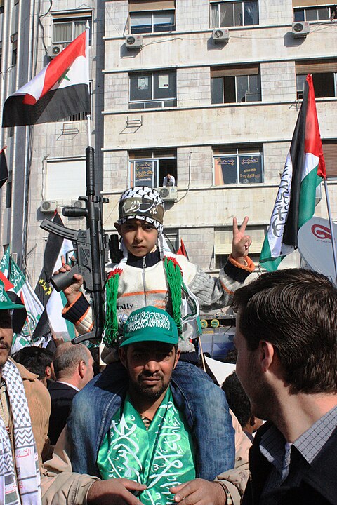 Marcha pro Hamas en Damasco, 2008