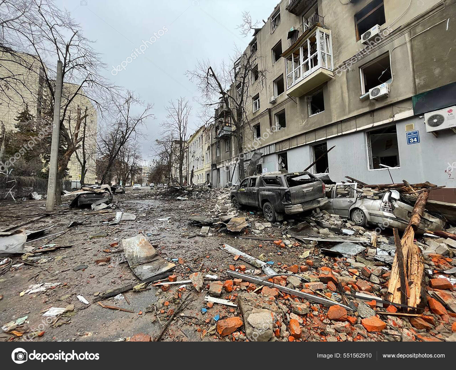 Edificios destruidos por Rusia, Kharkiv, Ucrania