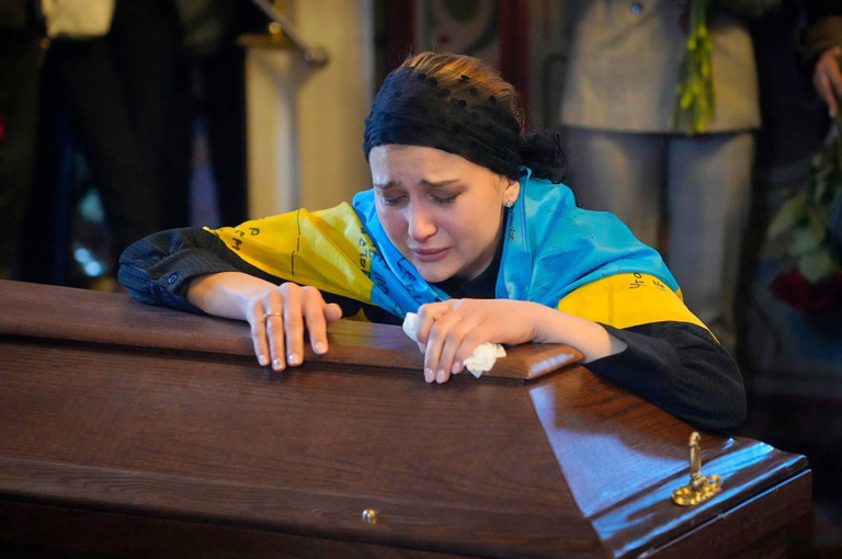 Funeral de ucraniano caído en combate