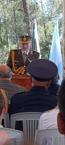 El Agregado Militar de la Embajada Argentina el Coronel Claudio Cervigni