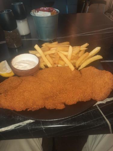 Milanesas con papas fritas